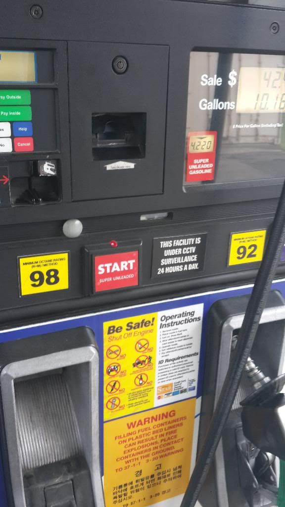 98 Octane Gas??